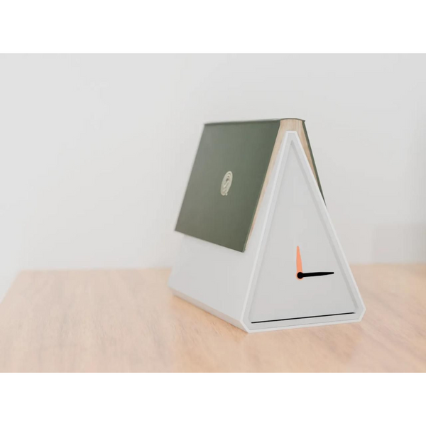 Triangle Book Clock – Modern Minimalist Table Decor
